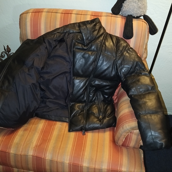 Bod&Christensen Black Leather Jacket Size LG - Picture 7 of 9